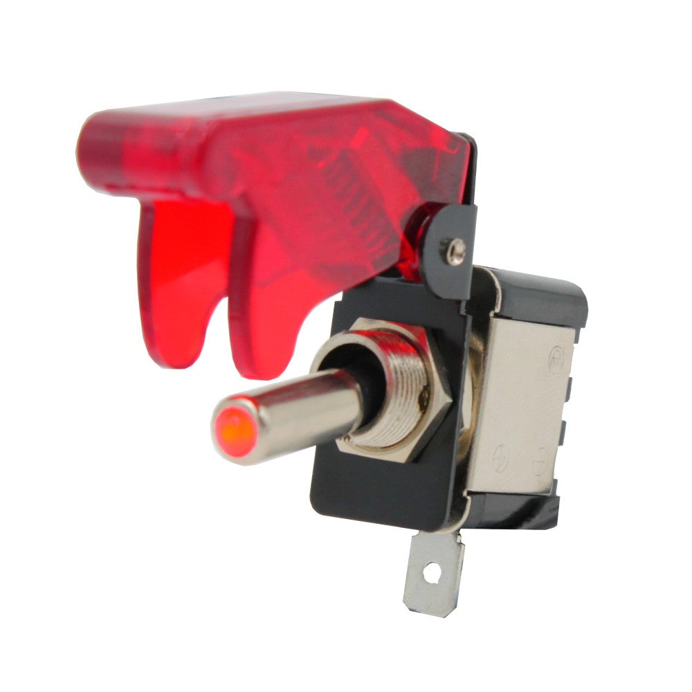 OnOff LED Toggle Switch + Missile Cover by Switch Boss
