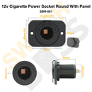 12V Cigarette Power Socket - Round-11