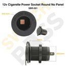 12V Cigarette Power Socket - Round-12
