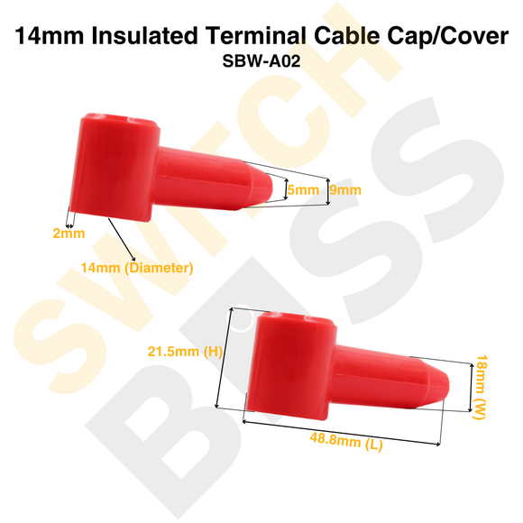 14mm Insulated Terminal Cable Cap/Cover