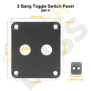 2 Gang 12mm Toggle Switch Panel-4