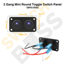 2 Gang Mini Round Toggle Switch Panel-6