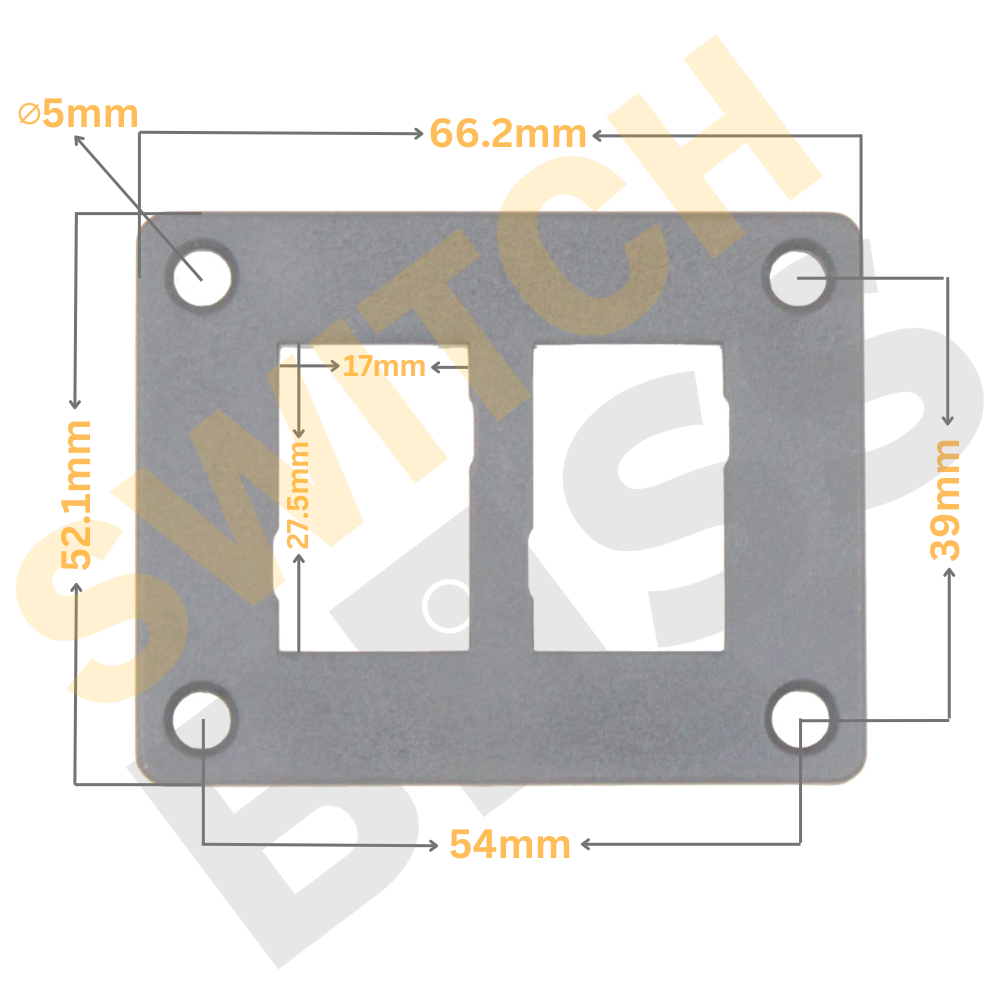 2 Gang Switch Panel Small