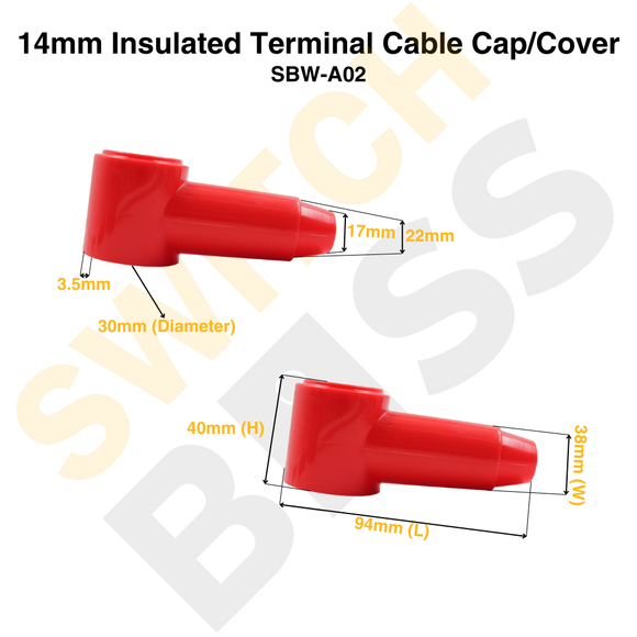 30mm Insulated Terminal Cable Cap/Cover