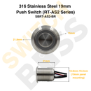 316 Stainless Steel 19mm Push Switch (RT-AS2 Series)-13