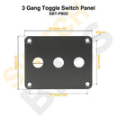 3 Gang 12mm Toggle Switch Panel-6