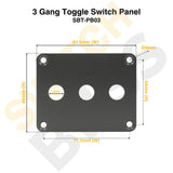 3 Gang Toggle Switch Panel