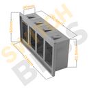 4 Gang Panel Poly Plastic