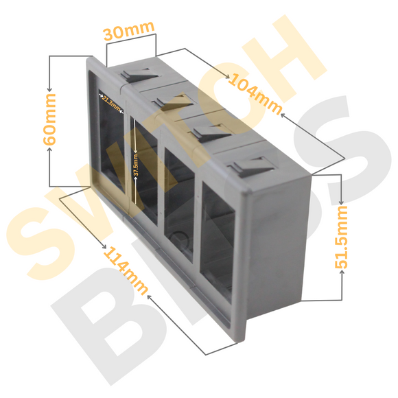 4 Gang Panel Poly Plastic