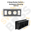 4 Gang Rocker Switch + Accessory Housing-10