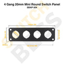 4 Gang 20mm Mini Round Switch Panel-4
