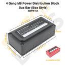 Sizing Guide 4 Gang M8 Power Distribution Block Bus Bar (Box Style)