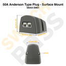 50A Anderson Type Plug - Surface Mount-6