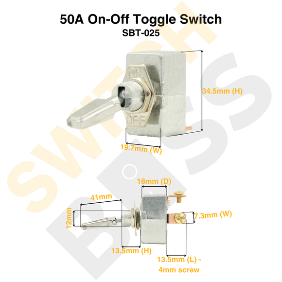 50A On-Off Toggle Switch
