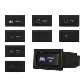 Push Switch suit Toyota Old Horizontal - Blue LED - 33 Styles