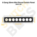 8 Gang 20mm Mini Round Switch Panel-4