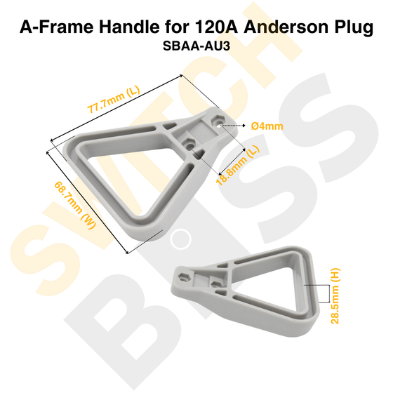 A-Frame Handle for 120A Anderson Plug