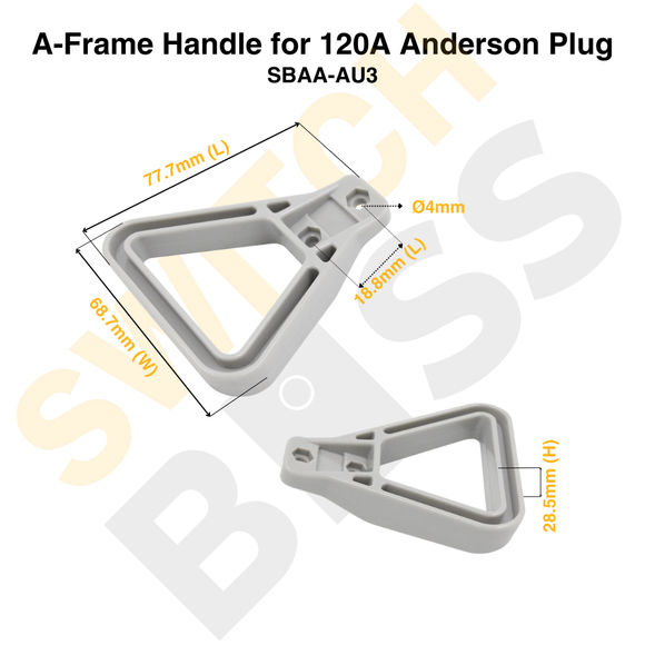 A-Frame Handle for 120A Anderson Plug