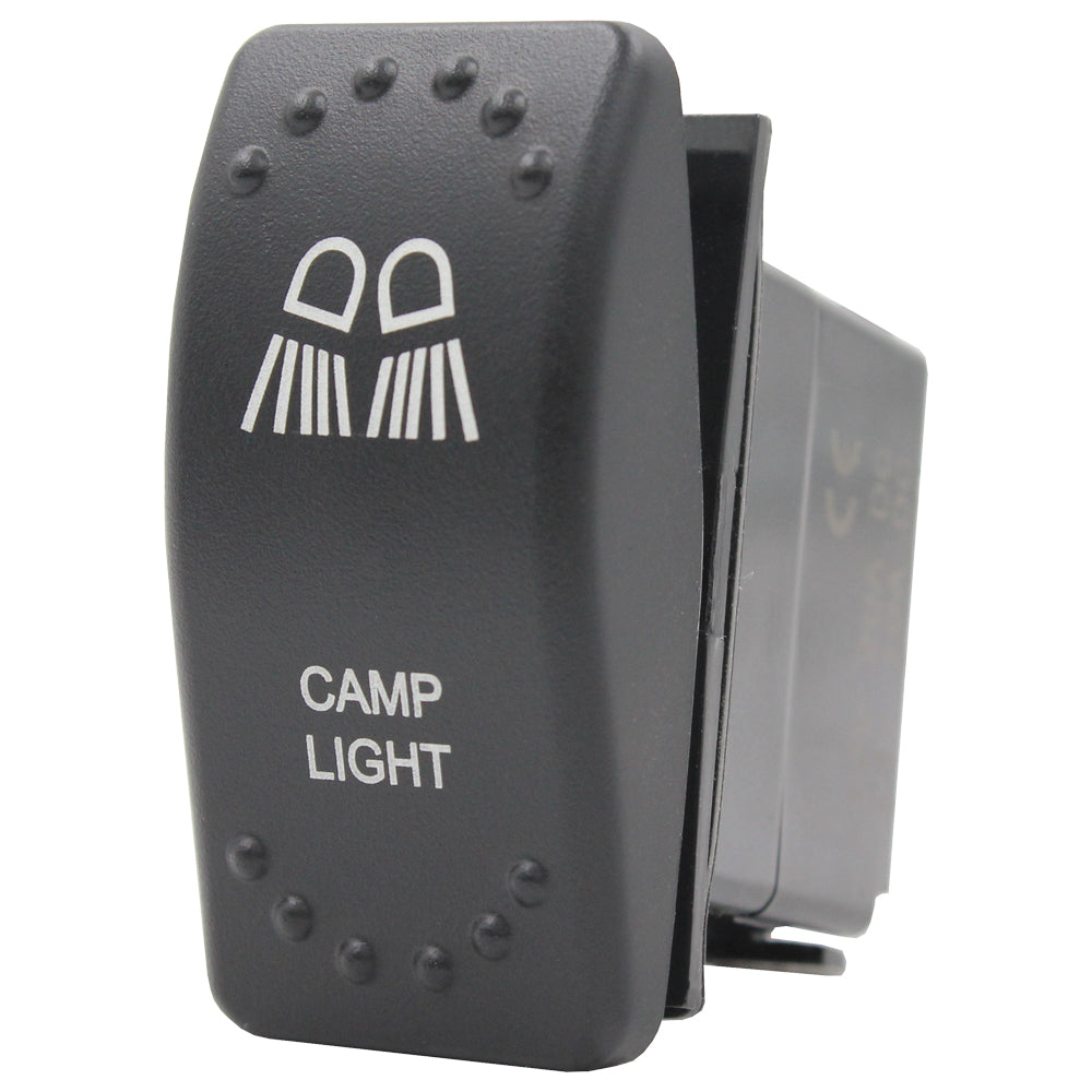 Laser Etched Rocker Switch - Amber LED - 88 Styles