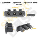 Cig Socket + Cig Socket + Cig Socket Panel-7