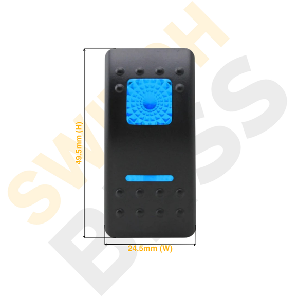 Custom Assembled Rocker Switch - Blue LED