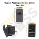 Custom Assembled Rocker Switch - Red LED-2
