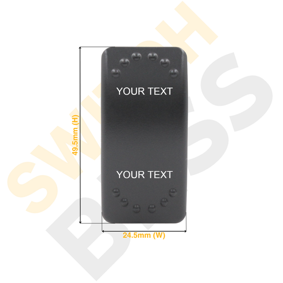 Custom Laser Etched Rocker Switch Cover Only