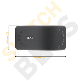 Custom Laser Etched Rocker Switch Cover Only (Horizontal) - 0