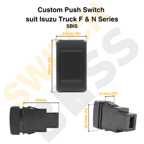 Custom Push Switch suit Isuzu Truck F & N Series - 0