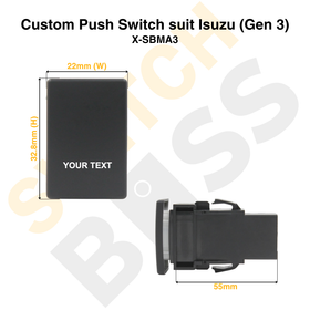 Custom Push Switch suit Isuzu (Gen 3) - 0