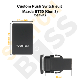 Custom Push Switch suit Mazda BT50 (Gen 3) - 0