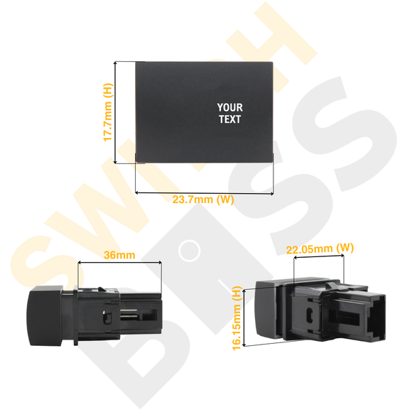 Custom Push Switch suit Mitsubishi Slimline