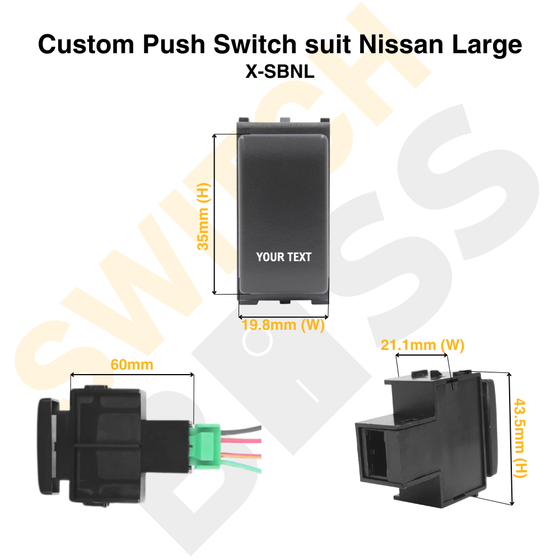 Custom Push Switch suit Nissan Large