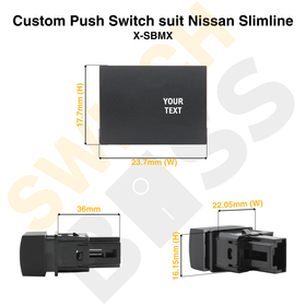 Custom Push Switch suit Nissan Slimline - 0