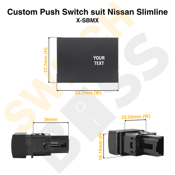 Custom Push Switch suit Nissan Slimline
