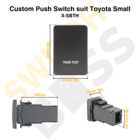 Custom Push Switch suit Toyota Small - 0