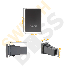 Custom Push Switch suit Toyota Small - 0
