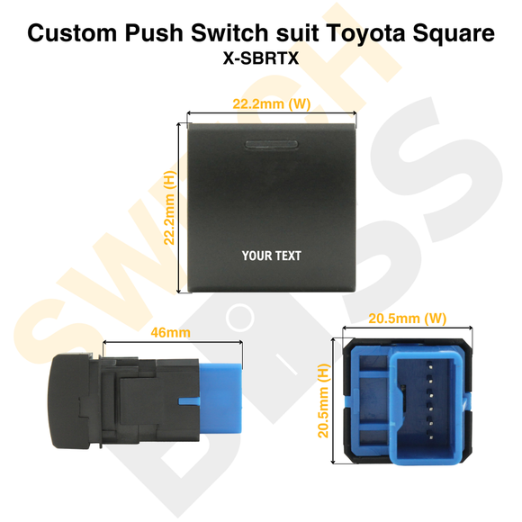 Custom Push Switch suit Toyota Square