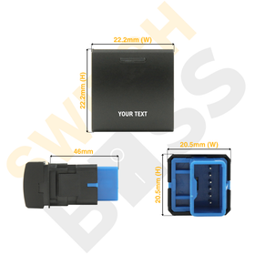 Custom Push Switch suit Toyota Square - 0
