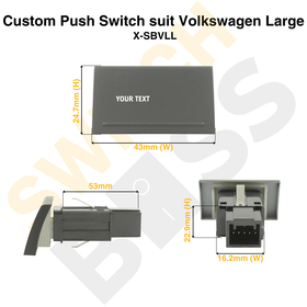 Custom Push Switch suit Volkswagen Large - 0
