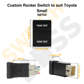 Custom Rocker Switch to suit Toyota Small - 0