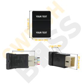 Custom Rocker Switch to suit Toyota Small - 0