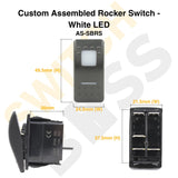 Custom Assembled Rocker Switch - White LED