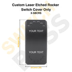 Custom Laser Etched Rocker Switch Cover Only