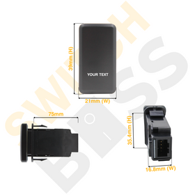 Custom Push Switch suit Toyota Large