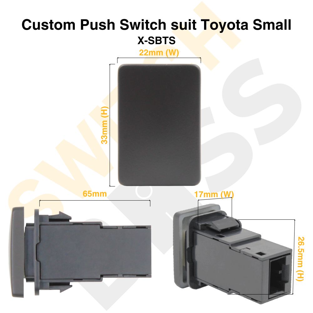 Custom Push Switch suit Toyota Small
