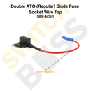Double ATO (Regular) Blade Fuse Socket Wire Tap-4