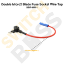 Double Micro2 Blade Fuse Socket Wire Tap-4