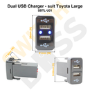 Dual USB Charger - suit Toyota Large-6