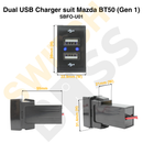 Dual USB Charger suit Mazda BT50 (Gen 1)-7